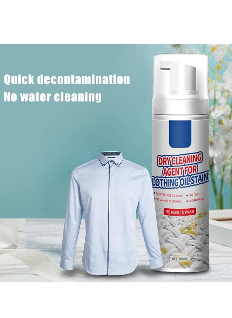 WILLIAM WEIR - Dry Cleaning Spray, Dry Cleaning Agen For Clothing Oil Stain, Dry Spot Cleaner For Clothes, Oil Stain Dry Cleaning Agent for Clothing, Dry Stain Remover Cleaning Fluid Agent for Laundry 200ml - Image 1