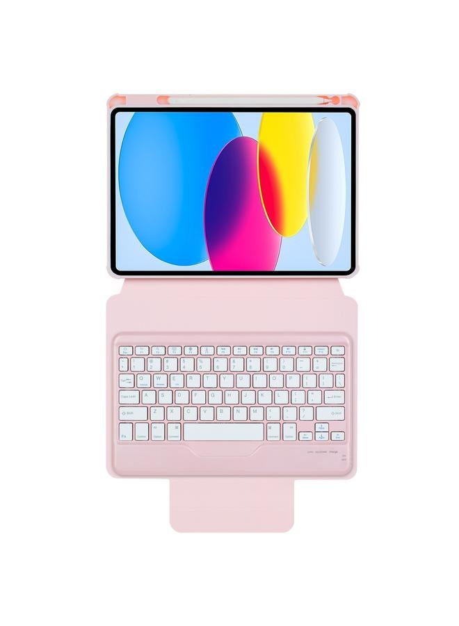 Zaboon Case For iPad 11 2025 / 10th Gen 10.9 2022 F10B 360 Rotation Acrylic Transparent Bluetooth Keyboard Leather Case - Image 4