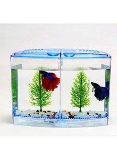 TAIYO Plastic Betta Tank (Double) For Fish  - Image 1