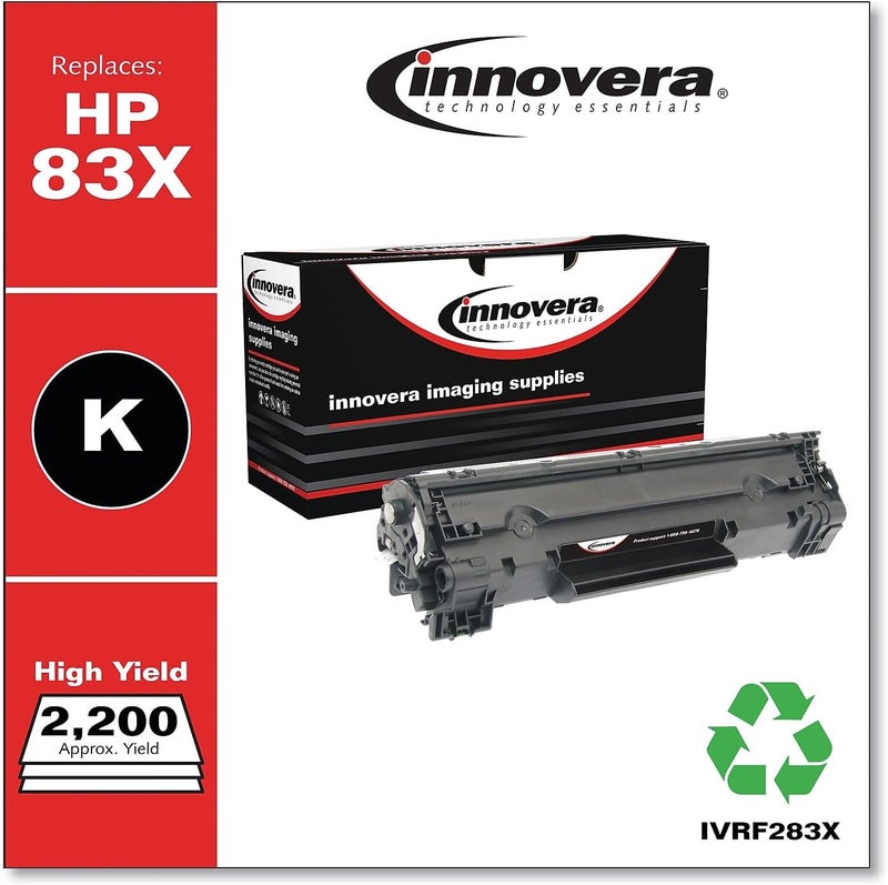 Innovera IVRF283X 2000 PageYield Remanufactured HighYield Toner Replacement for 83X CF283X  Black - Image 2