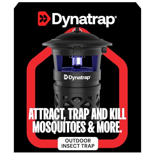 Dynatrap DT1130SR 1/2 Acre Mosquito & Flying Insect Outdoor Trap and Killer – Kills Mosquitoes, Flies, Wasps, Gnats, & Other Flying Insects - Bug Zapper Alternative – Black - Image 2