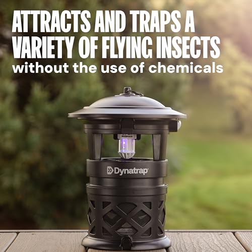 Dynatrap DT1130SR 1/2 Acre Mosquito & Flying Insect Outdoor Trap and Killer – Kills Mosquitoes, Flies, Wasps, Gnats, & Other Flying Insects - Bug Zapper Alternative – Black - Image 3