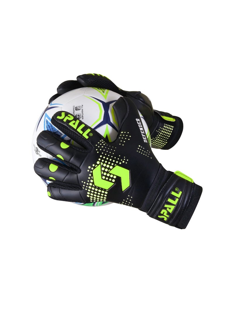 Spall Goal Keeper Gloves Strong Grip With Finger Spine Double Wrist protection Prevent Injuries For The Toughest Saves Golie Training Gloves For Men And Women  - Image 3