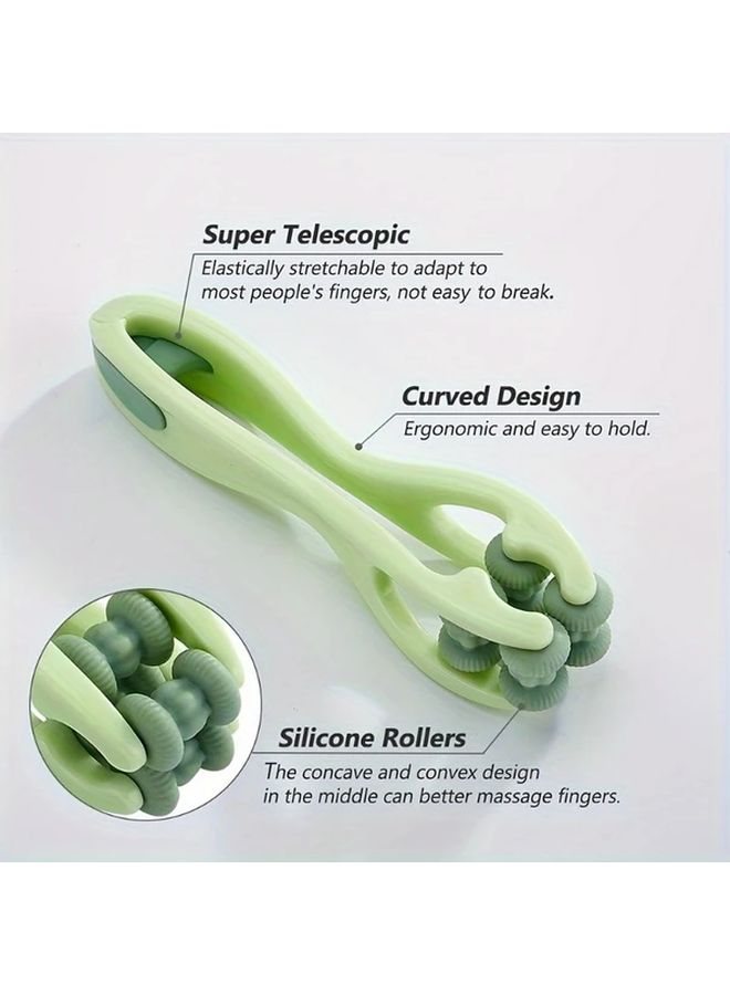 Finger Massage Roller Hand and Wrist Joint Reliever for Carpal Tunnel Syndrome Ergonomically Designed Grip Tool Green - Image 5