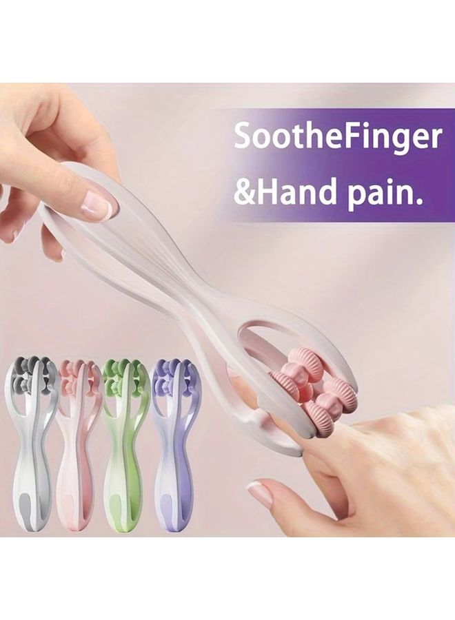 Finger Massage Roller Hand and Wrist Joint Reliever for Carpal Tunnel Syndrome Ergonomically Designed Grip Tool Green - Image 2