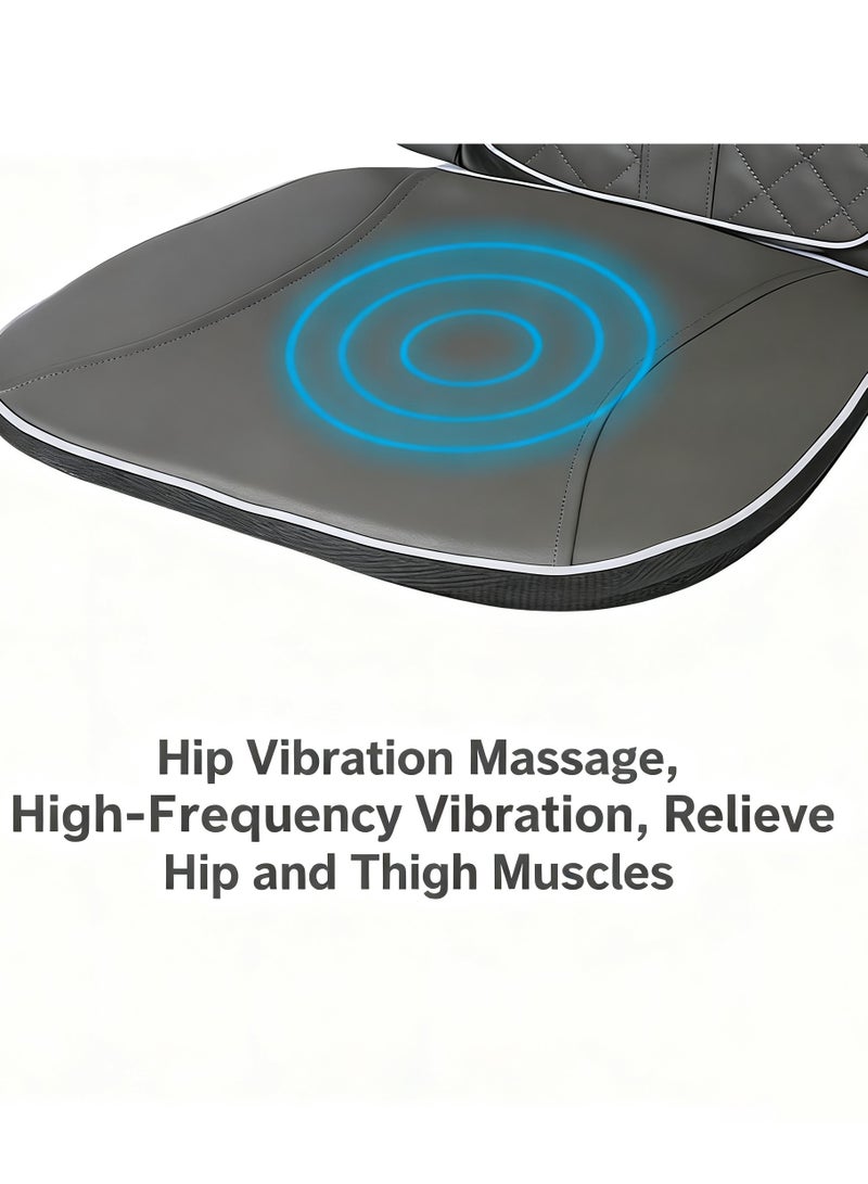 Y&D Neck & Back Massager with Heat Full Back Kneading Shiatsu or Rolling Massage Adjustable Intense Vibration Massage Seat Pad with Height Adjustment Suitable for Car Sofa - Image 5