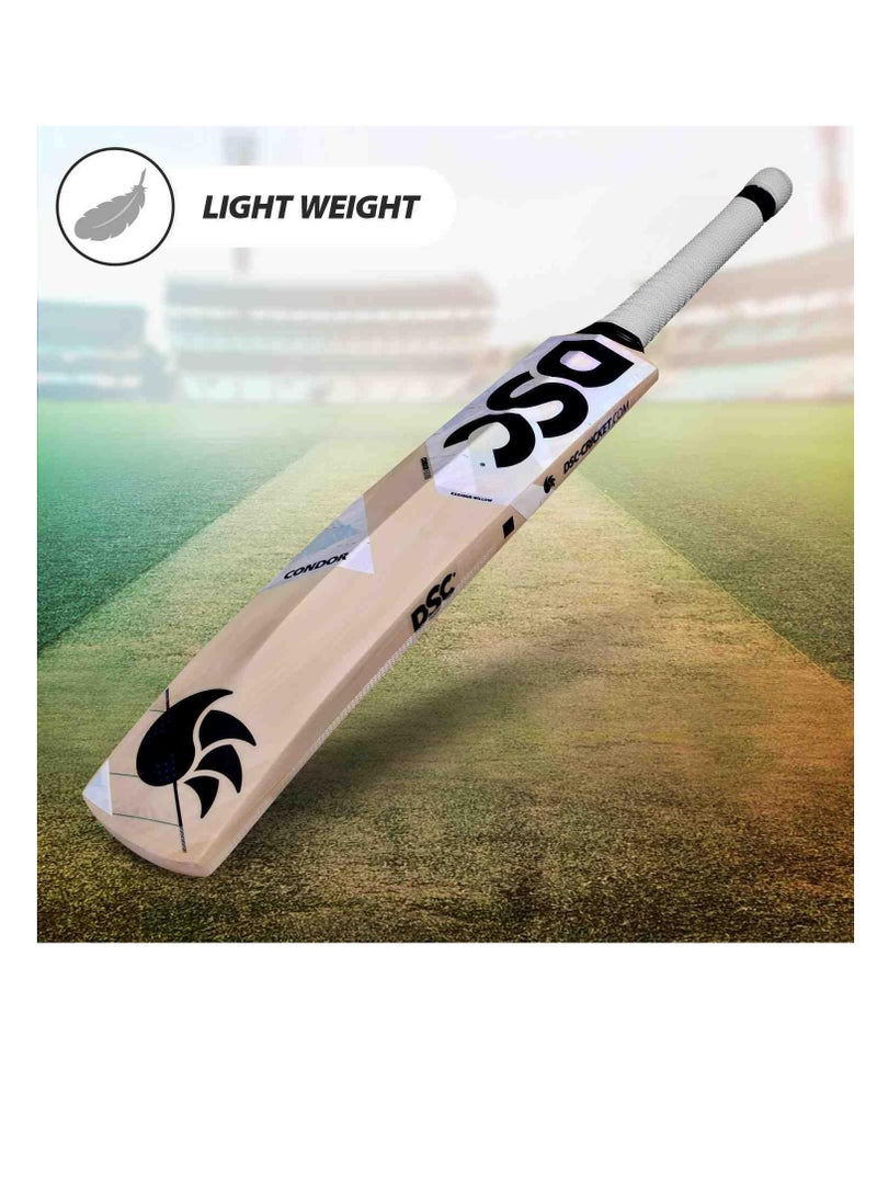 DSC Condor Flicker Kashmir Willow Cricket Bat | Size : 4 | For Men & Boys | Material: Wood | For Dominating Strokes | Ma ive Edges | Profe ional Cricket bat - Image 2