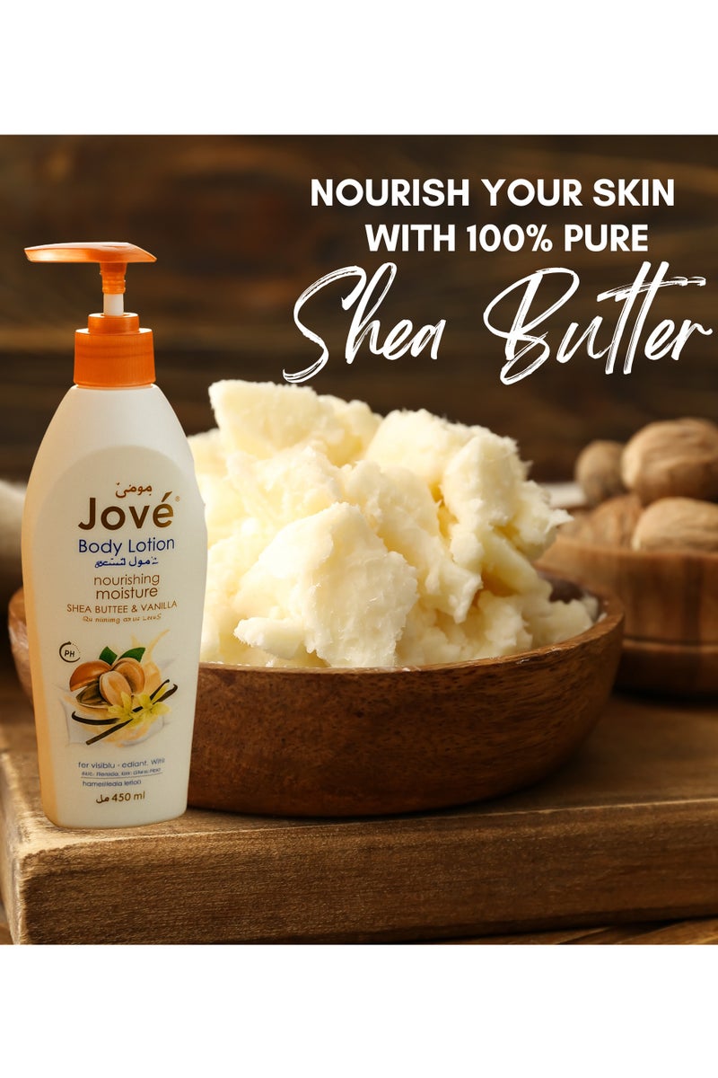 Jove Body Lotion with Shea Butter 450ml – Nourishing Moisturizer for Dry Skin, Hydrating & Restorative Formula, Smooth & Soft Skin - Image 4