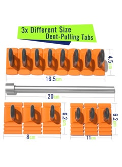 Excefore Car Dent Repair Tools, Heavy Duty Paintless Repair Removal Tools Strong Dent Puller Handle Lifter Yellow Glue Tabs Powerful Body Repair Dent Remover Tool Kit for Car Dent Repair, Yellow  - Image 2