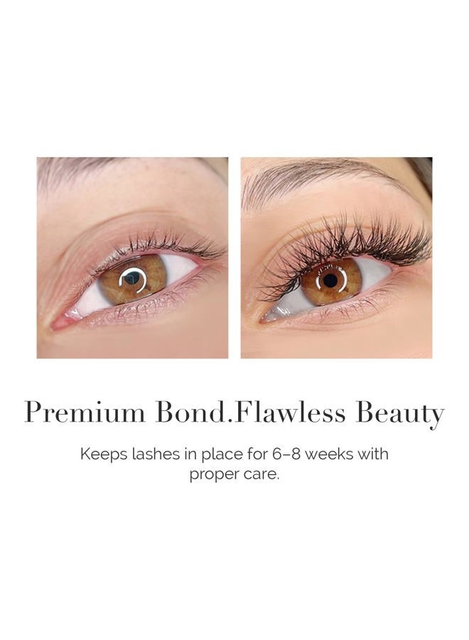 DLUX PROFESSIONAL Eyelash Extension Glue for Professionals - 9 Weeks Retention, 0.5 Sec Drying Time, Latex Free Semi Permanent Individual & Volume Lash Extension Glue - Image 2