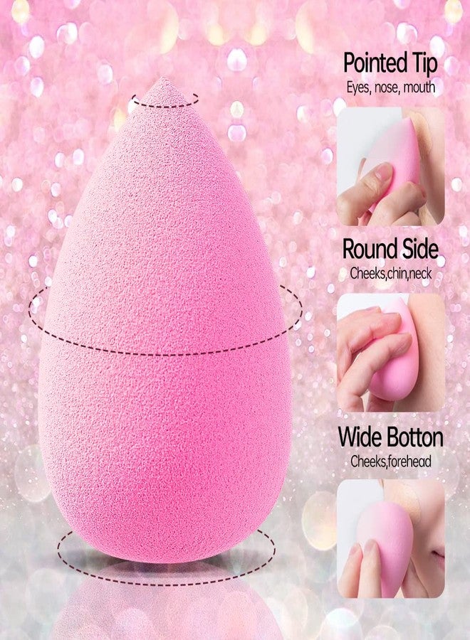 AJOKE 10 Pcs Perfect Makeup Sponge Set Blender Flawless for Liquid, Multi-colored Beauty Makeup Sponges - Image 3