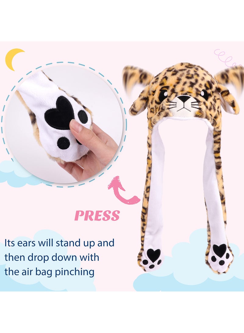 قبعة حيوانات بآذان دببة متحركة لقضاء الحفلات والتمثيل التنكري للأطفال - Image 3