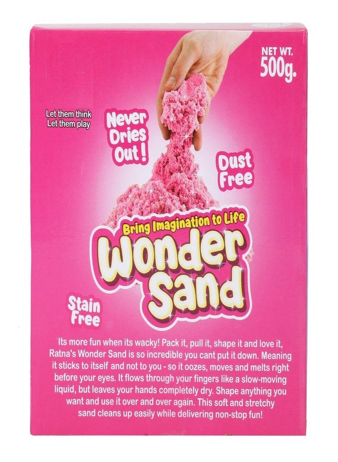 PEZYOX Wonder Sand 500 Grams for Play. Smooth Sand for Kids (Pink 500 Grams), ONE Big Mould Inside - Image 4