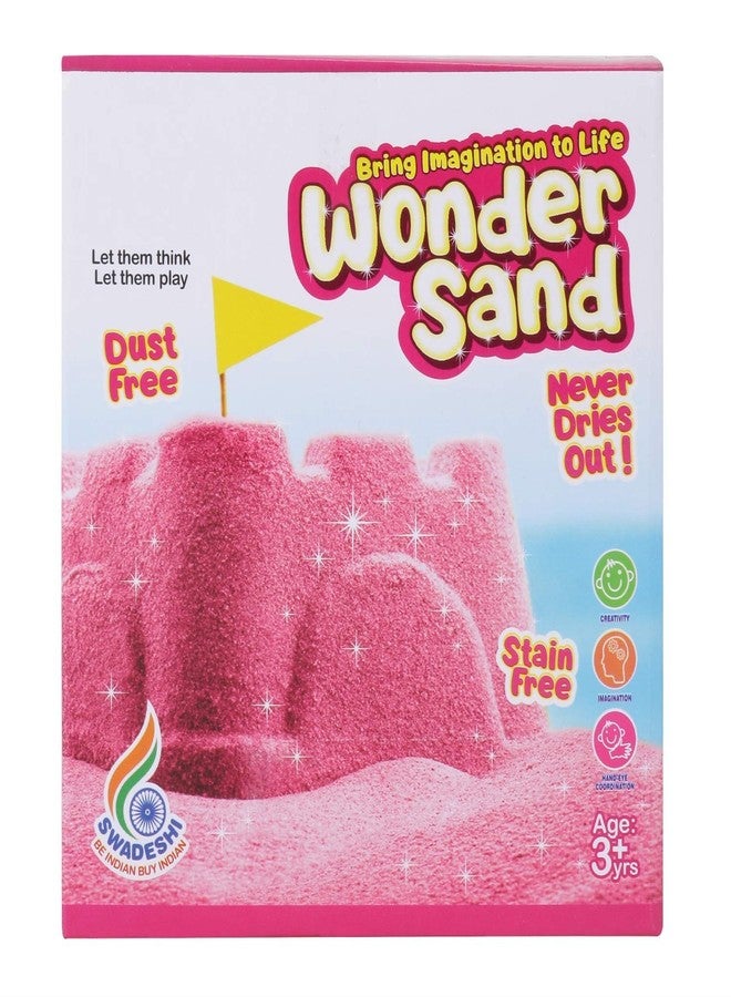 PEZYOX Wonder Sand 500 Grams for Play. Smooth Sand for Kids (Pink 500 Grams), ONE Big Mould Inside - Image 3