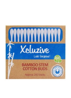 Xcluzive XCLUZIVE BAMBOO STEM COTTON BUDS 200'S 