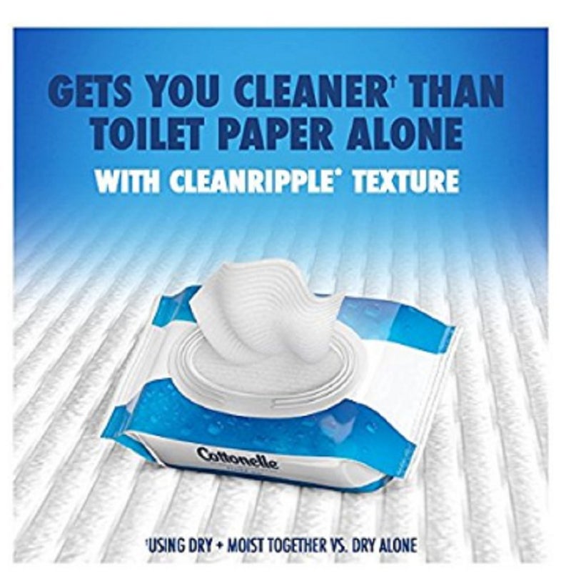 قطونيل Cottonelle Fresh Care مناديل رطبة قابلة للتطهير إعادة ملء 168CT (حزمة 2) - Image 3