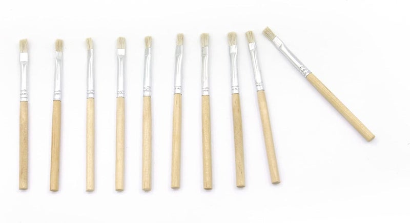 KIDDISON Small Gluing Brushes Set of 10 Montessori Gluing Activity - Image 3