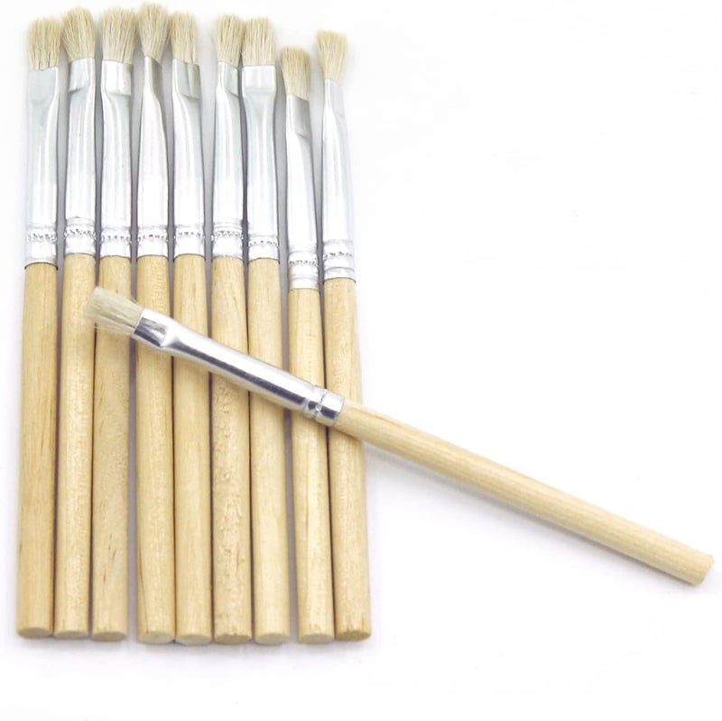 KIDDISON Small Gluing Brushes Set of 10 Montessori Gluing Activity - Image 2