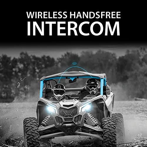 Cardo PACKTALK Edge Off-Road Vehicles ORV, Snowmobile, Side x Side, ATV Communication for Every Terrain - Duo Pack, Black - Image 2