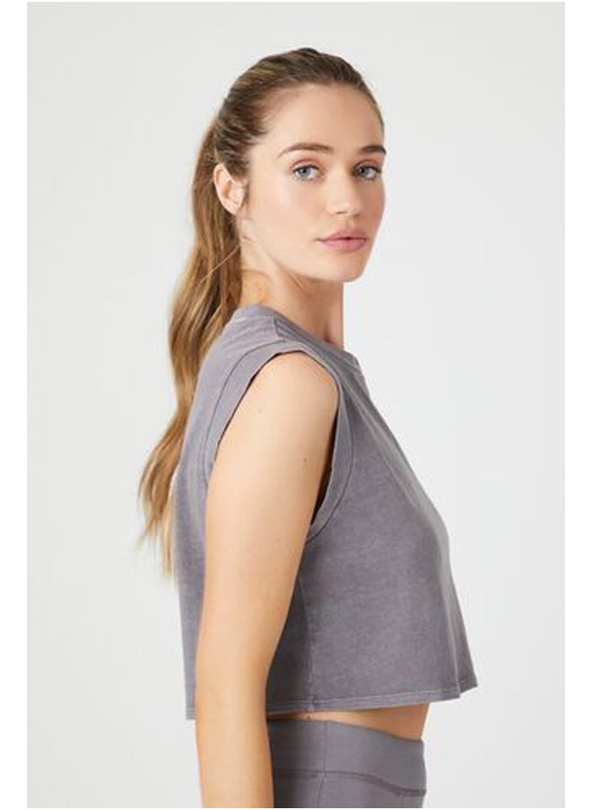 FOREVER 21 Active Cropped Muscle Tee  - Image 1