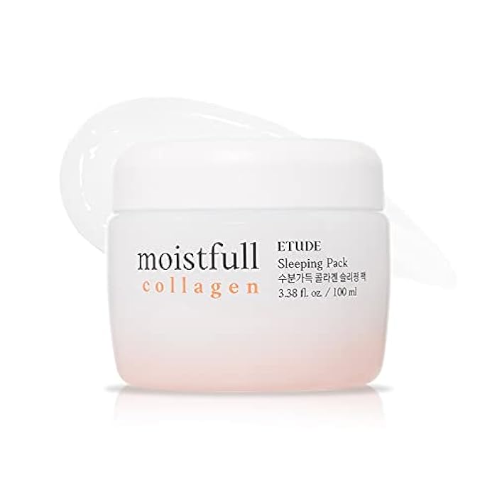 ETUDE Moistfull Collagen Sleeping Pack, Face Moisturizer, Night Cream, Super Collagen Water, Baobab Oil, Gel Texture, Deep Hydration, Korean Skin Care, Beauty (3.38 Fl Oz) - Image 1