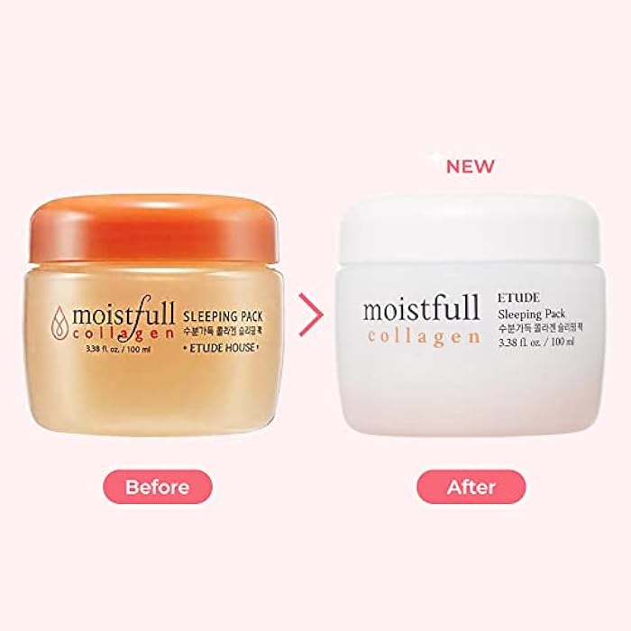 ETUDE Moistfull Collagen Sleeping Pack, Face Moisturizer, Night Cream, Super Collagen Water, Baobab Oil, Gel Texture, Deep Hydration, Korean Skin Care, Beauty (3.38 Fl Oz) - Image 2