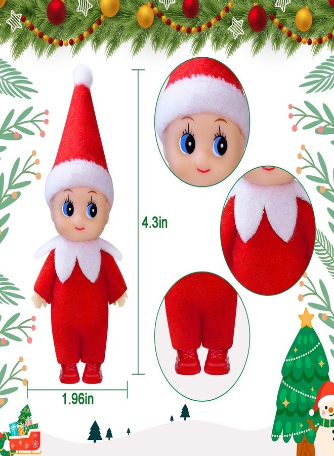 Voiiake Christmas Tiny Elf Doll, Baby Mini Plush Elf Boy & Girl, Little Christmas Doll Decoration Accessories, Xmas Gift for Kids & Adults, Party Favors Supplies - Image 2