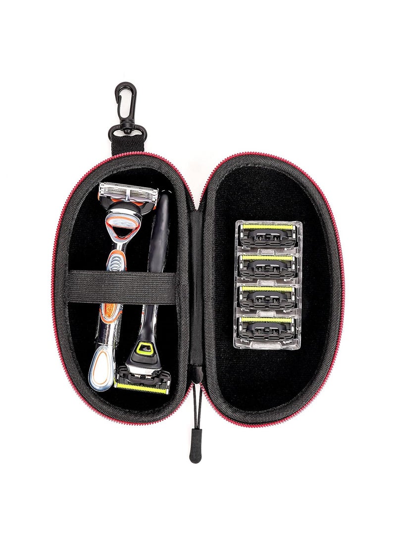 Linkidea - Linkidea EVA Razor Travel Case, Razor Blade Replacement Travel Case Bag, Travel Protect Razor Men Bag Compatible with Fusion 5 Power (Black) - Image 1