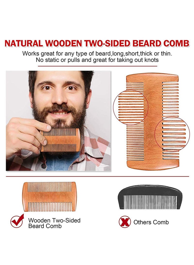 Y&D Beard Shaping Tool Template Guide for Perfect line up Edging Comes with Shaper Comb Two Scissors Works any Electric Trimmers or Clippers - Image 4