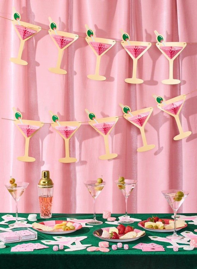 xo, Fetti Martini 3D Pop Up Gold Foil Banner - 5 Ft. | Bachelorette Decoration, Birthday Party Sign, Casino Decor, Girl Cocktail Backdrop, Vegas Photo Booth Background - Image 3