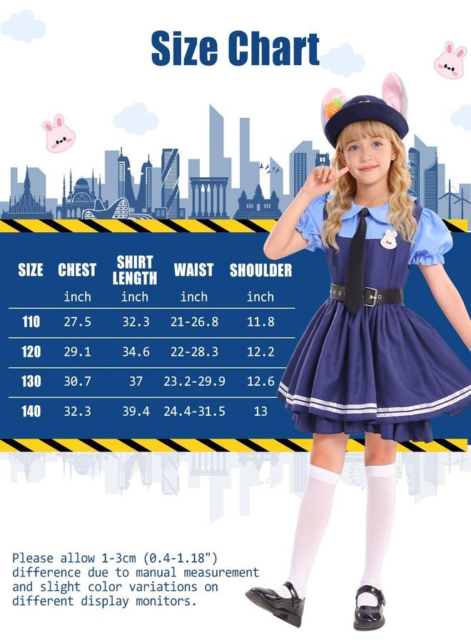 Relaehih Professional Police Officer Uniform Costume, Dress Up Outfit (8~9yrs) - Image 3