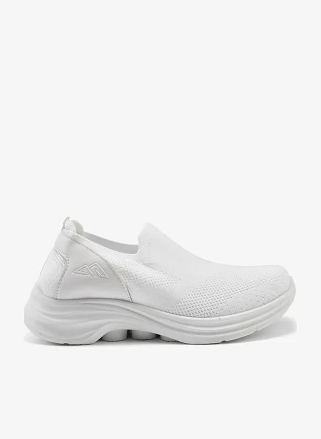 شو اكسبرس Textured Slip-On Sports Shoes With Pull Tab