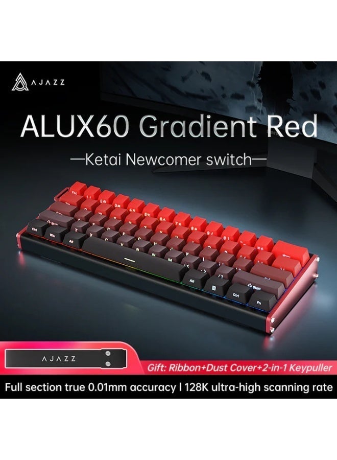 Nacodex Ajazz ALUX60 | 60% | Wired | Mechanical keyboard | Red - Image 1