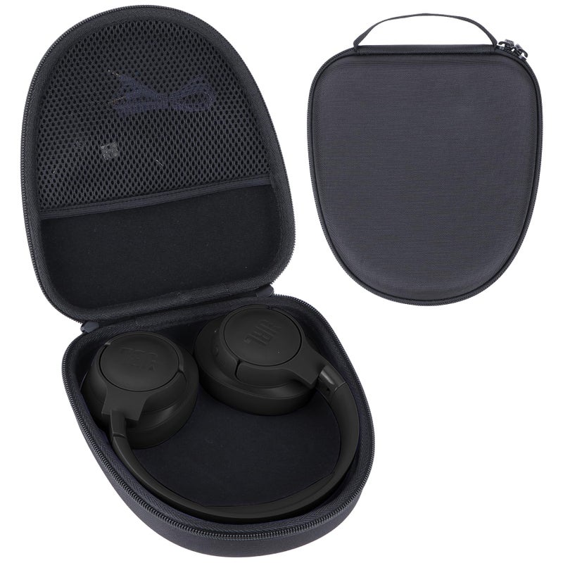 RIYADAone Hard Case for JBL Tune 710BT 720BT 510BT 660NC 700BT 570BT 760NC 750BTNC 660BTNC 560BT 520BT 670BT T770NC JBL Live 650BTNC 400BT 500BT 460NC Headphones (Black Case) - Image 1