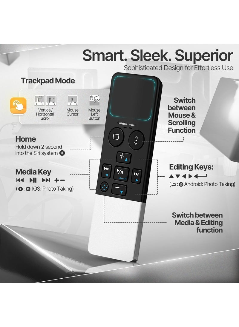 TNP Products TNP Bluetooth Remote Control for iPad iPhone - Trackpad Media Presenter for iOS Mac Android Tablet PC - Wireless Camera Shutter, Media Button, Presentation Clicker, iPad Air Pro, MacBook Pro Mini M1  - Image 3