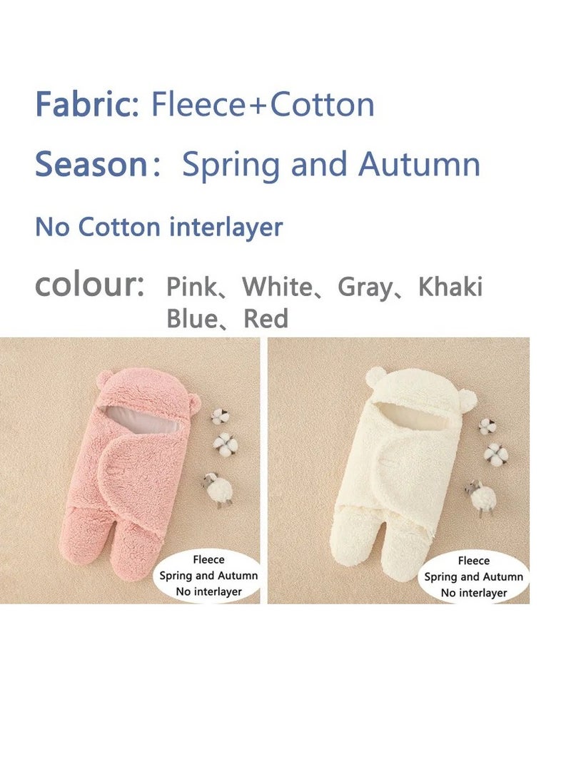BAIG Baby Sleeping Bags Thicken Newborn Baby Wrap Blanket Winter Warm Newborn Envelope Soft Infant Sleeping Bag 0-9 Months  - Image 3