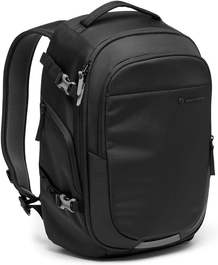 مانفروتو حقيبة ظهر محترفة من Manfrotto Advanced Fast III للكاميرات الاستقرارية/بدون مرآة، مع عدسات وكمبيوتر محمول، تحتوي على أقسام قابلة للتبديل ومنفذ جانبي ومقبس للمنصة الثلاثية - Image 2