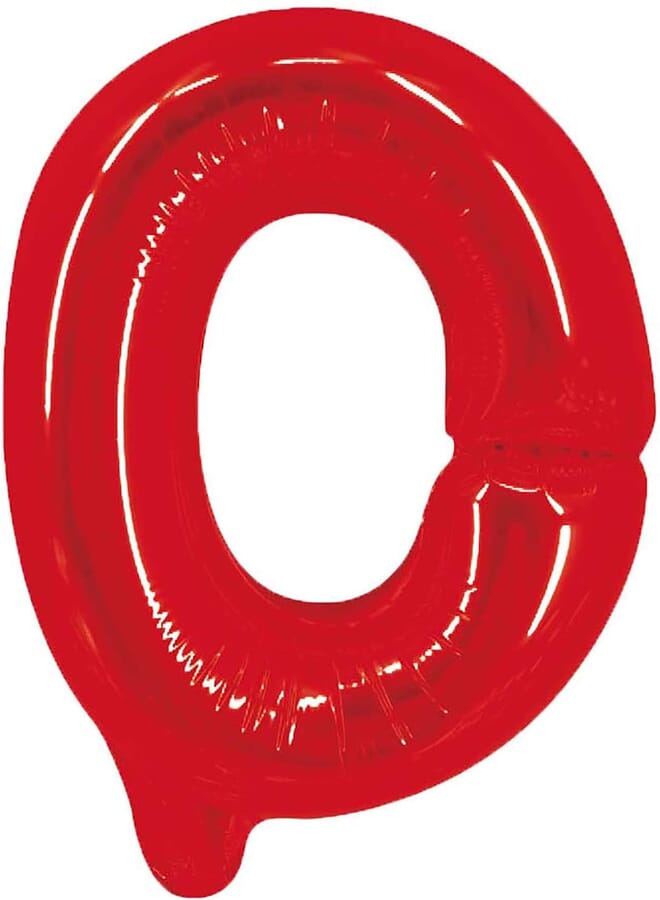 Party Time 0 Number Foil Balloons Red - Image 1