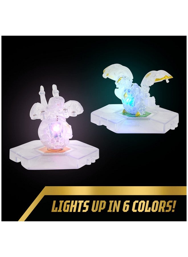 BAKUGAN Bakugan Evolutions Genesis Collection Pack - 2 Light Up Action Figures, 4 Exclusive Bakugan, 2 Nanogan, 8 Cards, 4 BakuCores - Kids Toys for Boys Ages 6 and Up  - Image 4