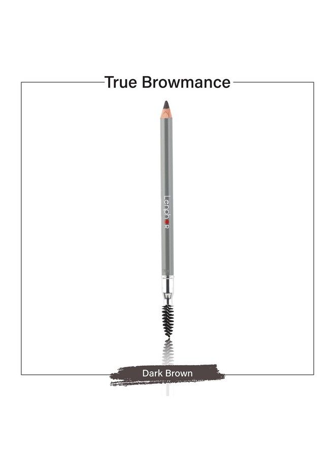 Lenphor قلم تحديد الحواجب True Browmance مع طرف دقيق مقاوم للتلطخ يدوم طويلاً ومقاوم للماء لأحمر الشفاه شكل الحواجب للنساء والفتيات باللون الأسود - Image 5