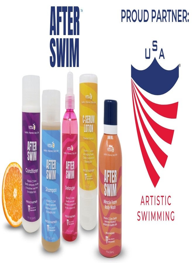 Vita C® After Swim™ Swimmers Post-Swim Chlorine Removing Shampoo & Body Wash. Gently Eliminate Chlorine & Water Toxins. Patented Formula, Hydrates & Rejuvenates Hair and Skin - 8 Fl Oz - Image 2