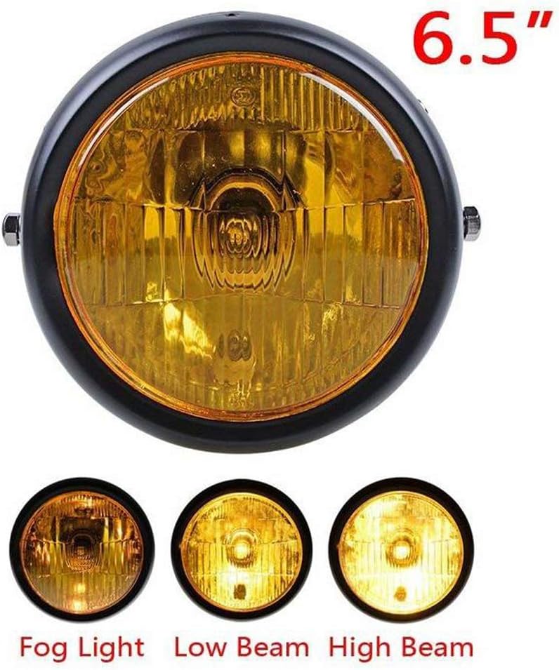 YIBO Vintage Motorcycle Headlight with Grill Cover - Image 2