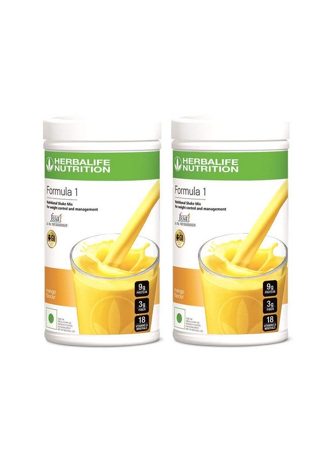 HERBALIFE هيربالايف فورمولا 1 مشروب غذائي - 1 كجم (مانجو، عبوة من 2) - Image 1