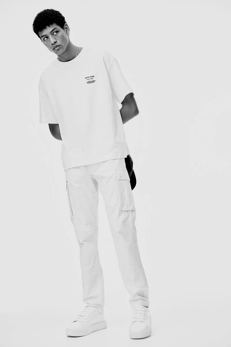 اتش اند ام Slim Fit Ripstop cargo trousers