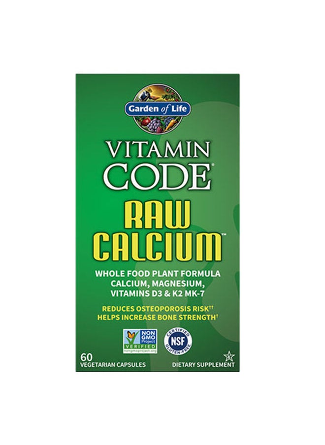 Garden of Life - Vitamin Code Raw Calcium – 60 Capsules - Image 1