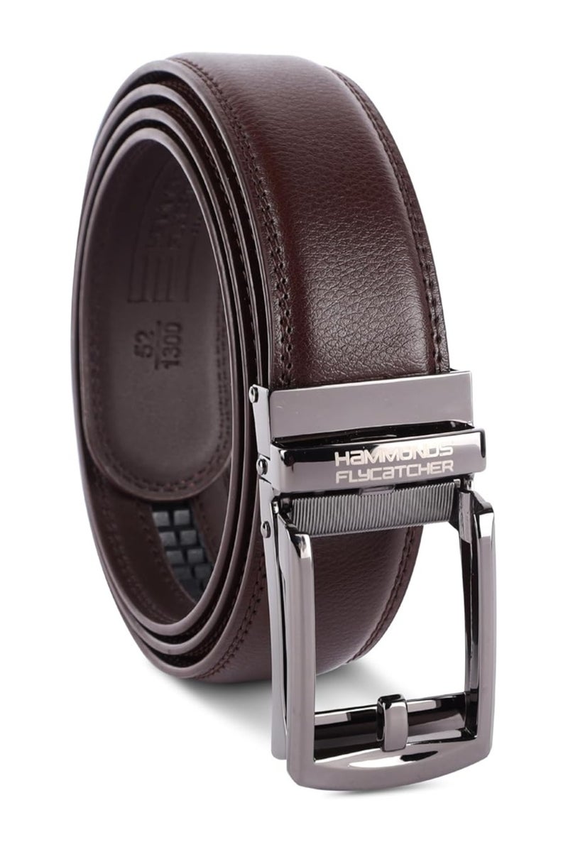 HAMMONDS FLYCATCHER Leather Belt for Men - Perfect for Formal and Casual Wear - Adjustable Waistband up to 46 Inches - Autolock Belt for Formal and Casual Wear - Image 1