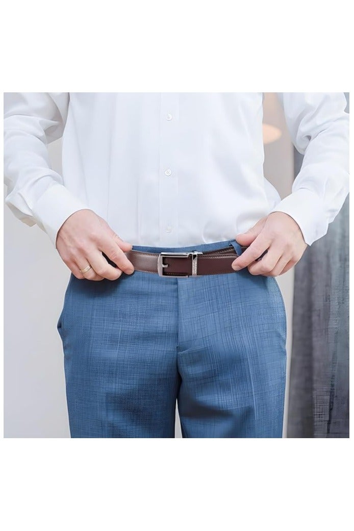 HAMMONDS FLYCATCHER Leather Belt for Men - Perfect for Formal and Casual Wear - Adjustable Waistband up to 46 Inches - Autolock Belt for Formal and Casual Wear - Image 3