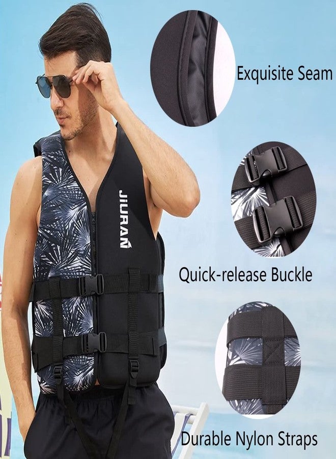 huraty Swim Vest Unisex Training Jacket for Adults Outdoor Water Sports Vest with Adjustable Straps, Blue, Medium - Image 3