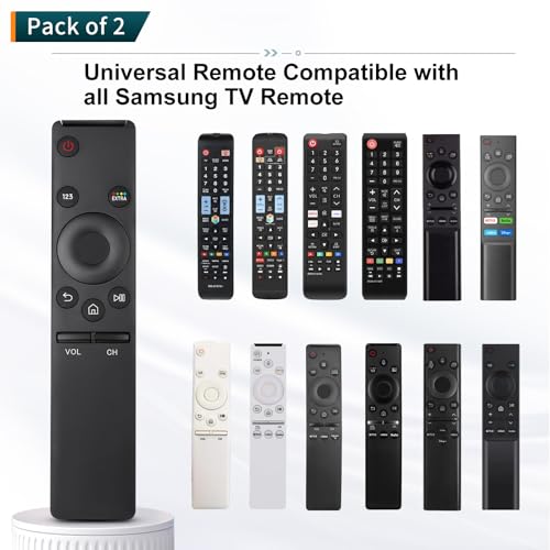 Weitov Universal Replacement For Samsung-Tv-Remote Control,Compatible With All Samsung Smart Frame Curved Qled Tvs Pack Of 2 - Black - Image 3