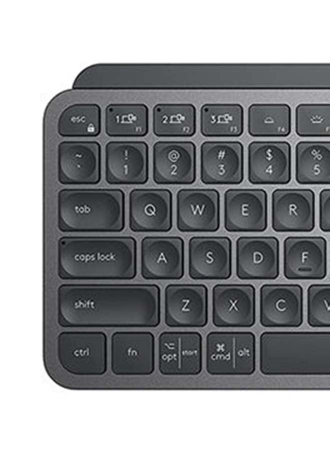 Logitech MX Keys Mini Minimalist Wireless Illuminated Keyboard, Compact, Bluetooth, Backlit, USB-C, Compatible with Apple macOS, iOS, Windows, Linux, Android, Metal Build, English Arabic Keyboard Black - Image 5